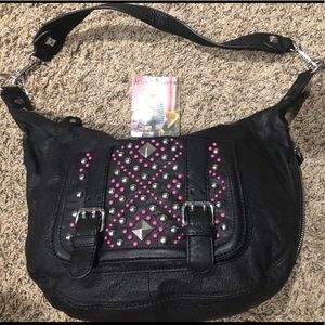 Betsy Johnson Studded Hobo Bag